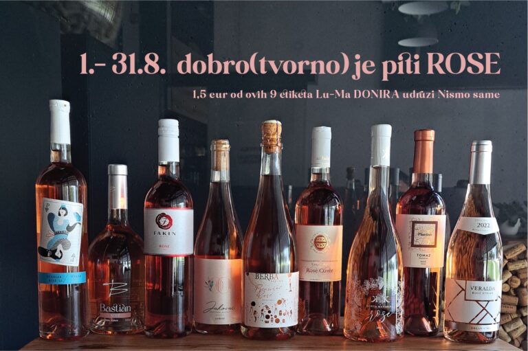Dobro(tvorno) je piti rosé – Podržite Udrugu Nismo same!