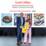 Antonela Perus¦îina iz Bota S¦îare Oyster & Sushi i Kres¦îimir S¦îakic¦ü, direktor TZ S¦îibensko kninske z¦îupanije Foto G Jakus¦î